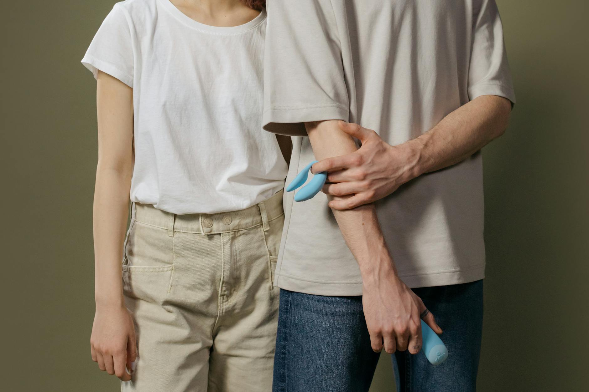 A couple standing together indoors, symbolizing trust and reconnection after recovery.